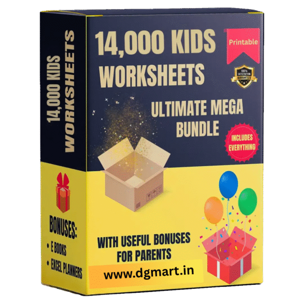 14,000+ KIDS WORKSHEETS ULTIMATE MEGA BUNDLE